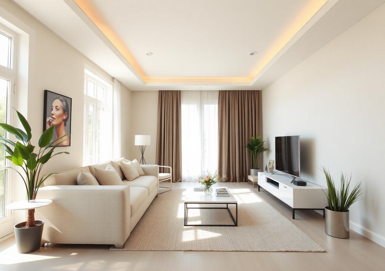 Well-cared-for living room